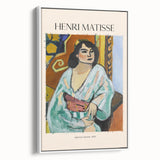 Framed canvas of a vintage-style landscape painting with muted earth tones, ideal for bedroom wall art.