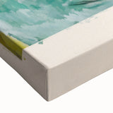 Large art featuring a black and white landscape painting on stretched canvas, suitable for bedroom decor.