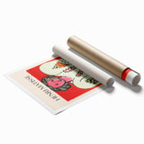 Extra large floral art by Henri Matisse in muted colors on rolled canvas.