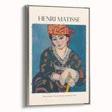 Extra large vintage poster art featuring a Henri Matisse design in vibrant colors on a framed canvas.
