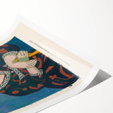 Extra large rolled print featuring line art flowers in a minimalist style, suitable for large living room wall art.