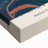 Large art depicting a black and white landscape painting on stretched canvas, ideal for bedroom wall decor.