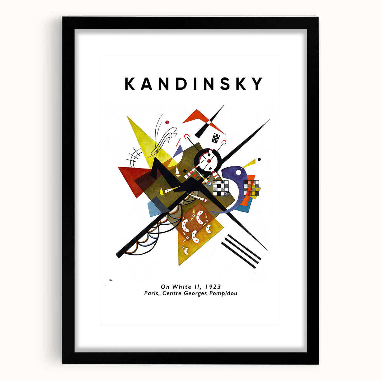 Extra large abstract art print with vibrant, colorful textures on a black framed canvas, ideal for living room decor.