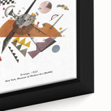 Extra large framed canvas featuring a black background with colorful, textured abstract designs, ideal for living room decor.