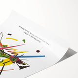 Extra large wall art featuring line art flowers in black on white canvas, ideal for large living room decor.