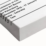 Large art featuring a black and white abstract landscape on stretched canvas, suitable for bedroom decor.