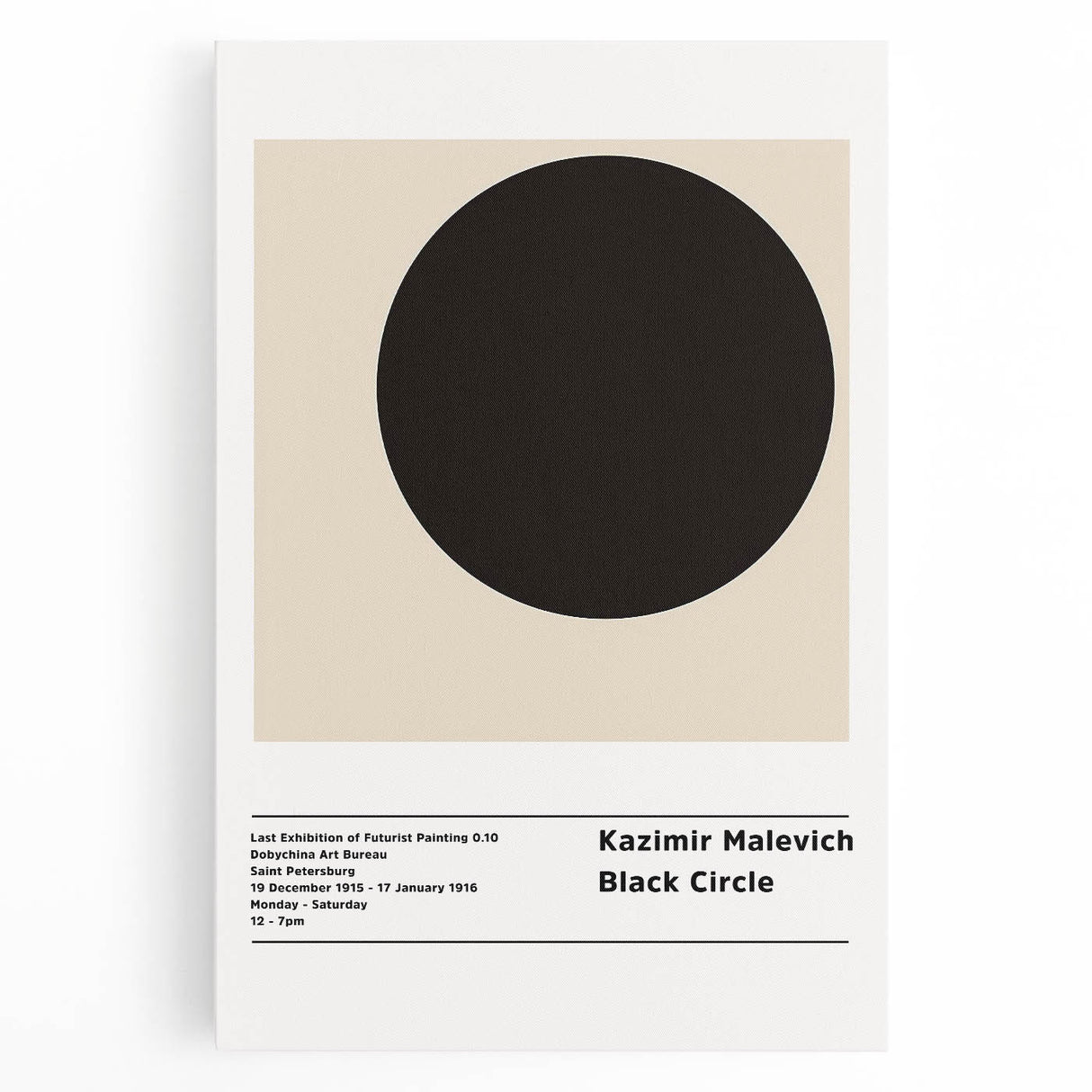 Large black and white abstract canvas featuring geometric shapes, suited for kitchen wall art.