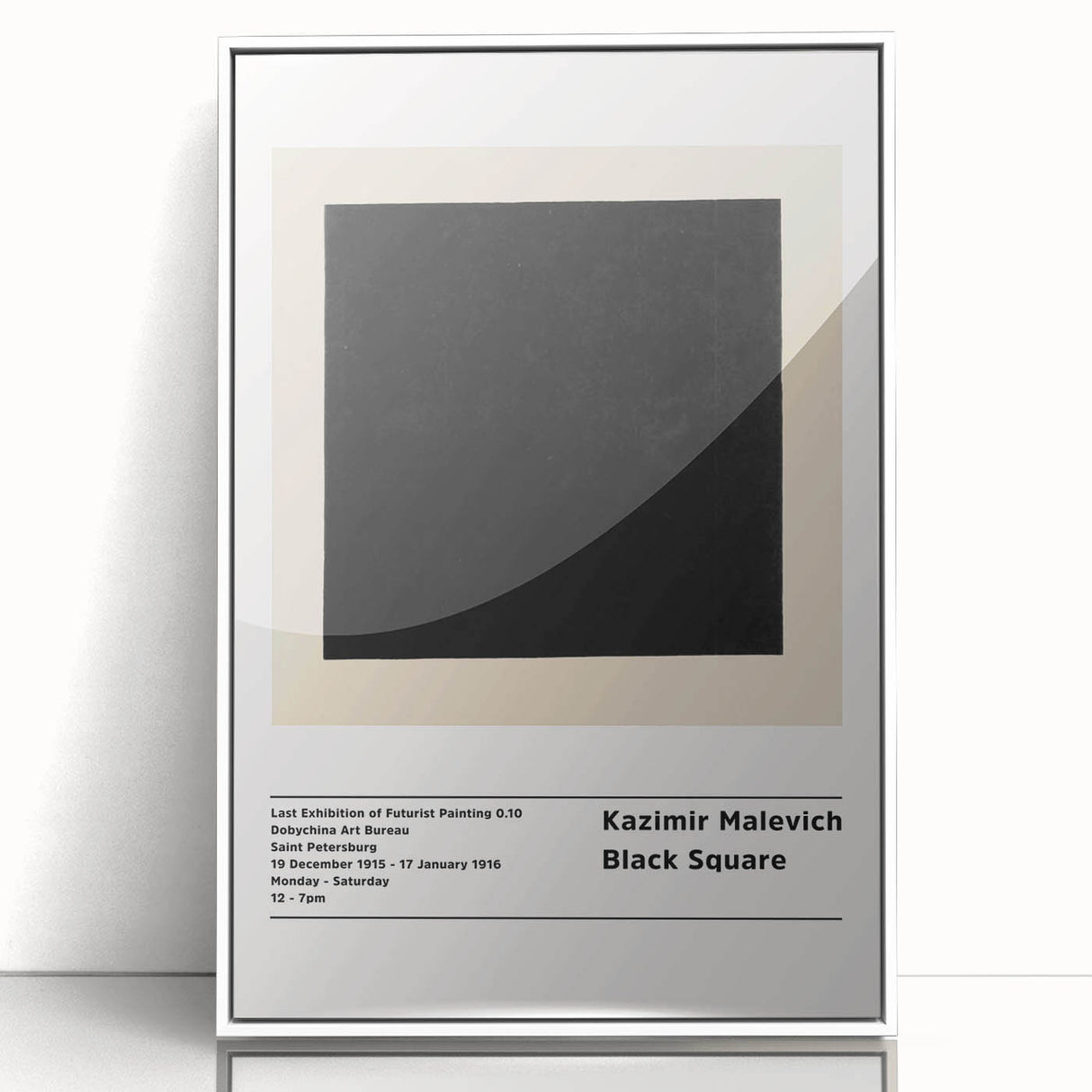 Art Deco-style modern art wall decor featuring geometric shapes in black and white, acrylic framed.