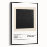 Black and white framed canvas featuring a vintage poster art style landscape, ideal for bedroom wall decor.