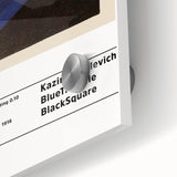 Large abstract wall art in mid-century modernist style on acrylic, featuring geometric shapes in bold colors.