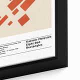 Extra large framed canvas featuring a textured, abstract design in black with colorful accents, ideal for living room decor.