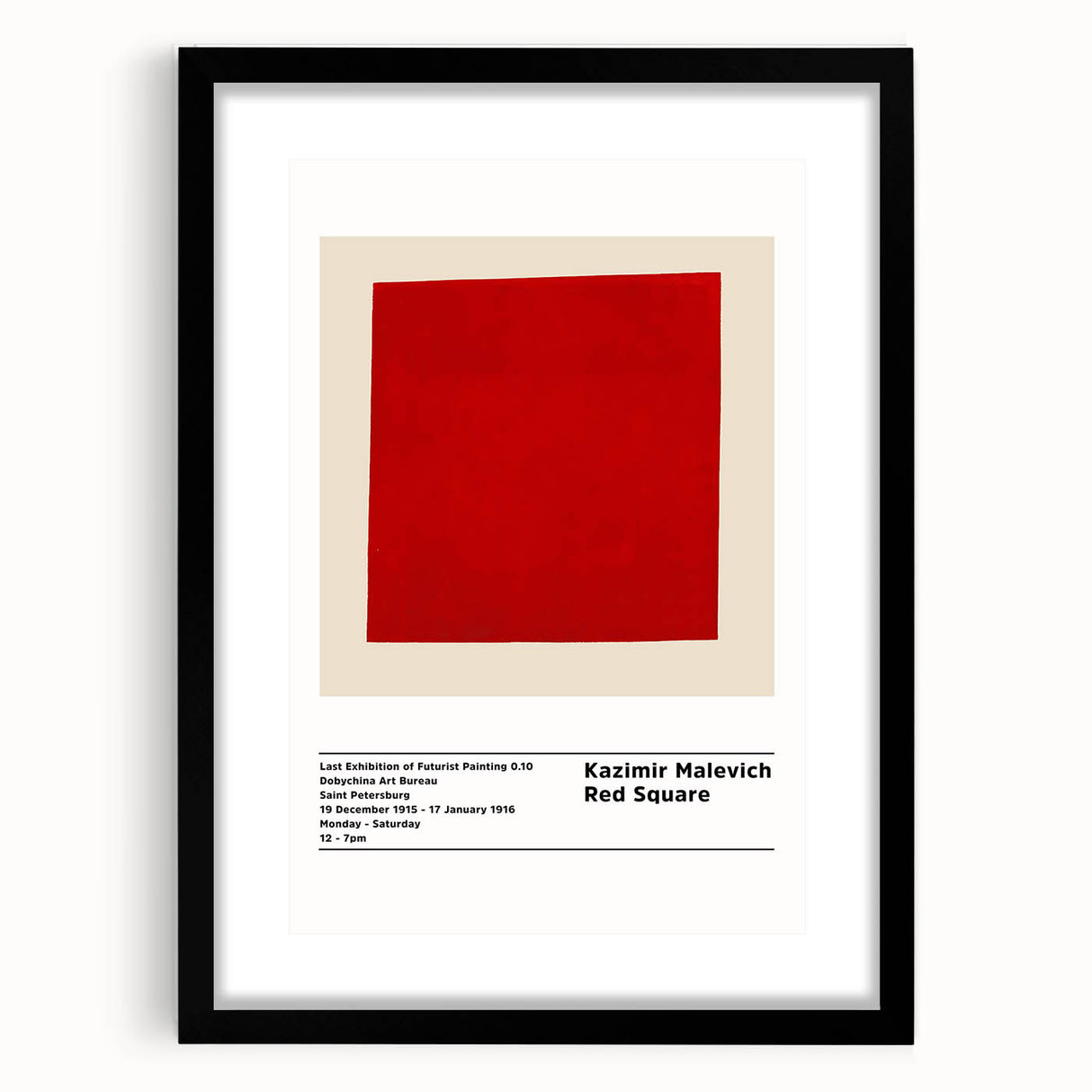 Extra large abstract art print featuring colorful, textured geometric shapes on a black framed canvas.