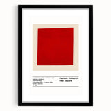 Extra large abstract art print featuring colorful, textured geometric shapes on a black framed canvas.