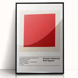 Large abstract wall art on acrylic, featuring geometric shapes in black and white, framed in black.