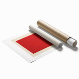 Extra large rolled print of abstract floral art in muted tones, ideal for classy bathroom or large living room decor.