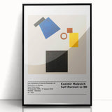 Large abstract wall art featuring geometric shapes in black and white, framed acrylic, ideal for modern art wall decor.