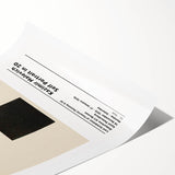 Extra large wall art featuring line art flowers in black on white, rolled print, ideal for large living room decor.