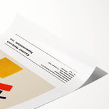 Extra large rolled print of an abstract floral design in vibrant colors, ideal for classy bathroom wall art.