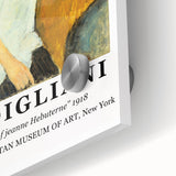 Large abstract wall art print featuring muted earth tones on acrylic glass.