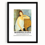 Extra large abstract art print featuring vibrant, colorful textures on a black framed canvas, ideal for living room decor.