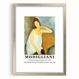 Textured abstract art print in muted earth tones on a framed canvas, ideal for bedroom art.