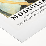 Art deco poster of a stylized female portrait in muted beige and cream, printed on rolled canvas.