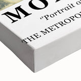 Large art on stretched canvas featuring a black and white landscape painting, ideal for bedroom wall decor.