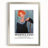 Textured abstract art print in neutral tones on a framed canvas, suitable for enhancing a modern bedroom ambiance.