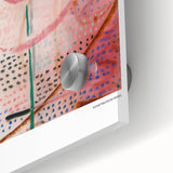 Large abstract wall art by Paul Klee in mid-century modernist style on acrylic glass.