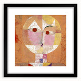 Extra large abstract art print featuring colorful, textured patterns on a black framed canvas, ideal for living room decor.