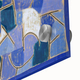 Large abstract wall art by Paul Klee in mid-century modernist style.