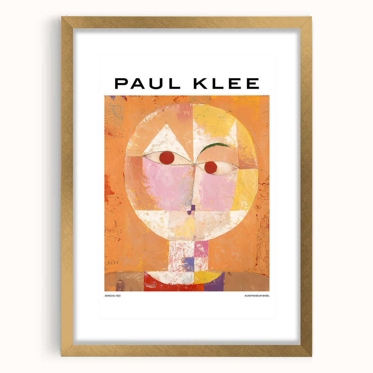 Extra large abstract art print featuring textured patterns in neutral tones, framed in gold, ideal for living room decor.