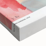 Black and white landscape painting on large canvas, featuring minimalist style, ideal for bedroom wall art.