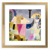 Extra large abstract art print featuring textured designs in muted colors on a framed canvas, suitable for living room decor.