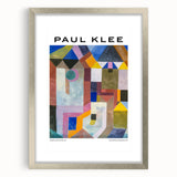 Textured abstract art print in muted earth tones, framed in silver, ideal for modern bedroom ambiance.