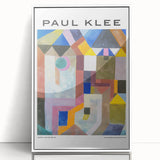 Art deco-style modern art wall decor featuring geometric patterns in muted colors on framed acrylic.
