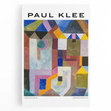 Large black and white abstract print on stretched canvas, featuring geometric shapes, ideal for kitchen wall art.