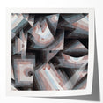 Extra large wall art featuring a Paul Klee-inspired abstract floral design in pastel colors on glossy photo print.