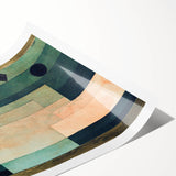 Extra large rolled print featuring line art flowers in black on a white background, ideal for large living room wall art.