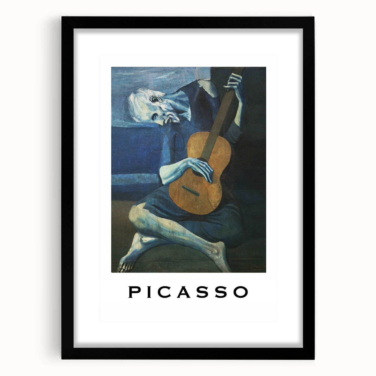 Extra large abstract art print featuring a colorful, textured design on a black framed canvas, ideal for living room decor.