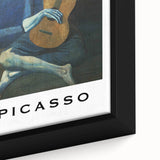 Extra large framed canvas featuring a textured, colorful abstract design in black, ideal for living room decor.