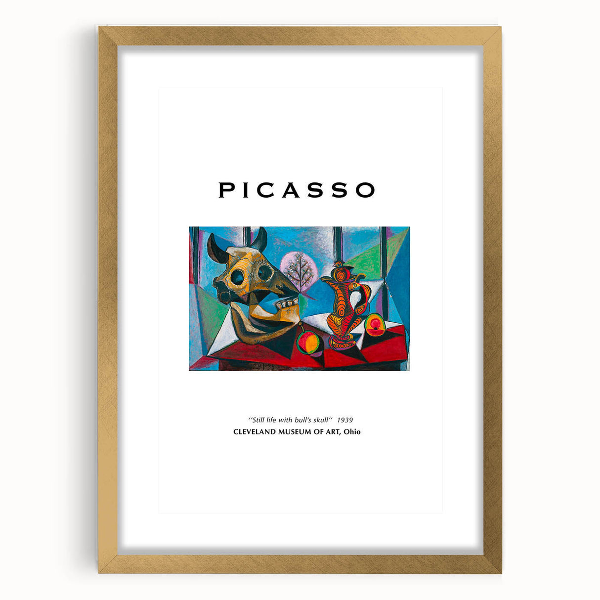 Extra large abstract art print featuring textured shapes in muted tones, framed in gold, suitable for living room decor.
