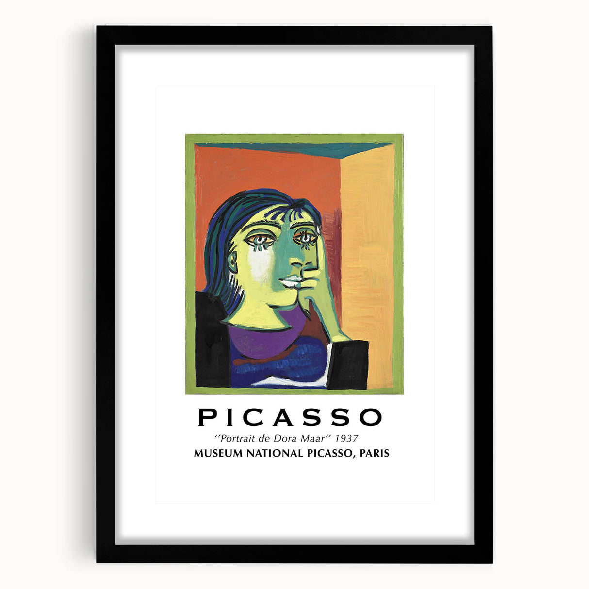 Extra large textured abstract art print with vibrant colors on a black framed canvas, ideal for living room decor.
