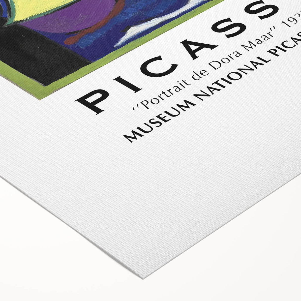Art deco poster featuring geometric shapes in muted gold and black, printed on rolled canvas.