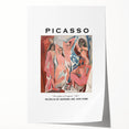 Extra large rolled print featuring a Picasso-inspired abstract floral design in vibrant colors.