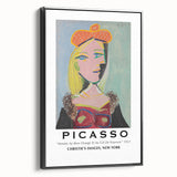 Black and white landscape art painting on framed canvas, featuring a vintage poster art style, ideal for bedroom decor.