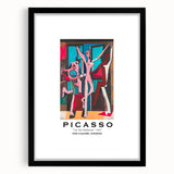 Extra large abstract art print featuring a textured, colorful design in a black frame, ideal for living room decor.