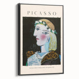 Black and white landscape art painting on a framed canvas, featuring a vintage poster-style design, ideal for bedroom decor.