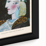 Extra large framed canvas featuring a textured, colorful abstract design in black, ideal for living room decor.