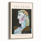 Framed canvas featuring a vintage poster art style landscape, predominantly in black tones, suitable for bedroom decor.